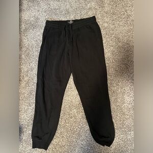 Black drawstring sweatpants H&M